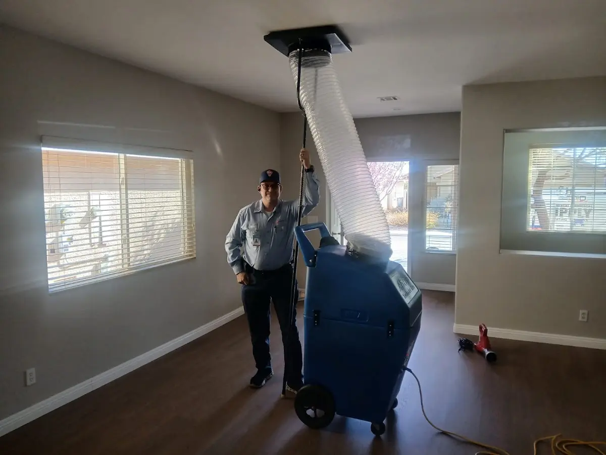 Professional Dryer Vent Cleaning work inside a Wellston home